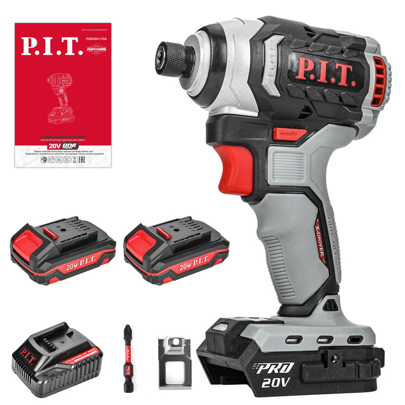 P.I.T. Cordless Brushless Impact Driver
