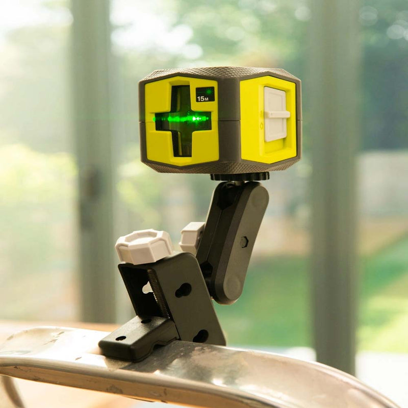Ryobi 15M Green Cross line Laser, Automatic Self-Leveling, 0.4kg