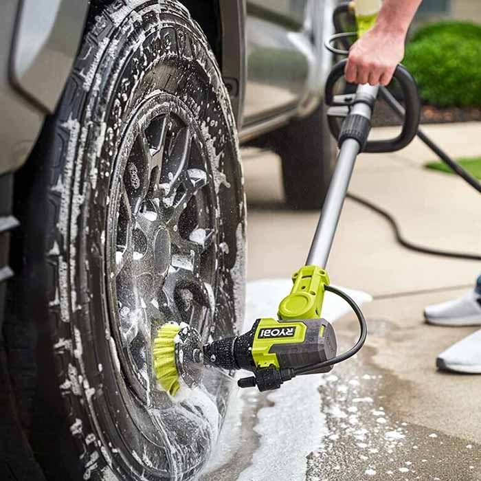 Ryobi Cordless Water Fed Telescopic Scrubber, 18V