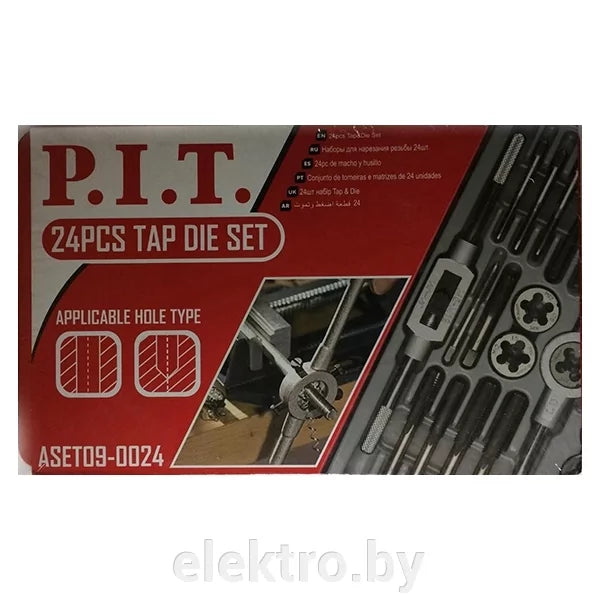 PIT TAP DIE SET 24PCS