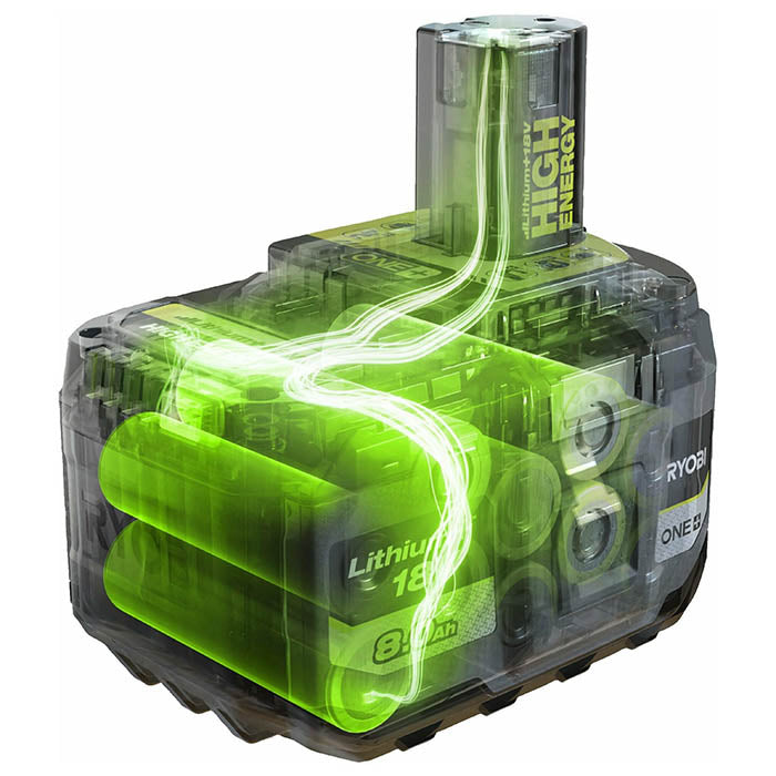 Ryobi Lithium-Ion Battery 18 Volt, 8.0 Amp