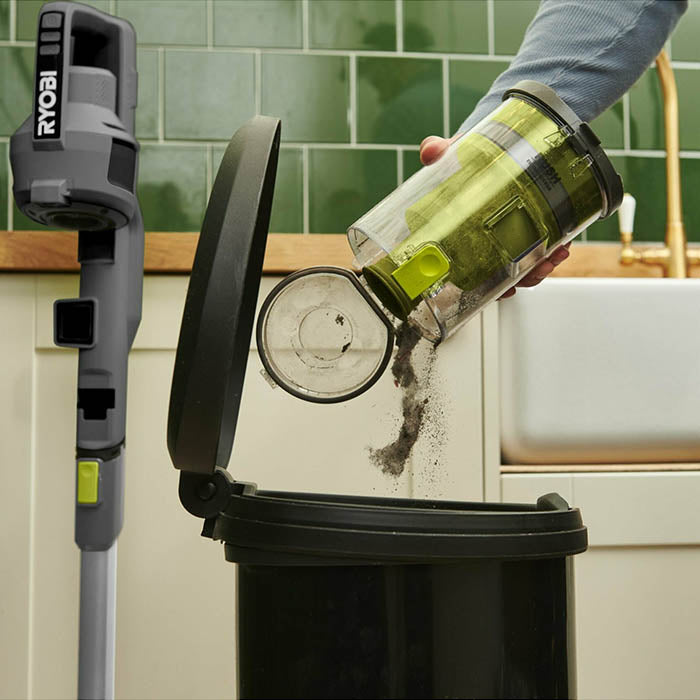 Ryobi, 18V, ONE+ Cordless Floor Vacuum Cleaner, 30 AirWatt Suction Power