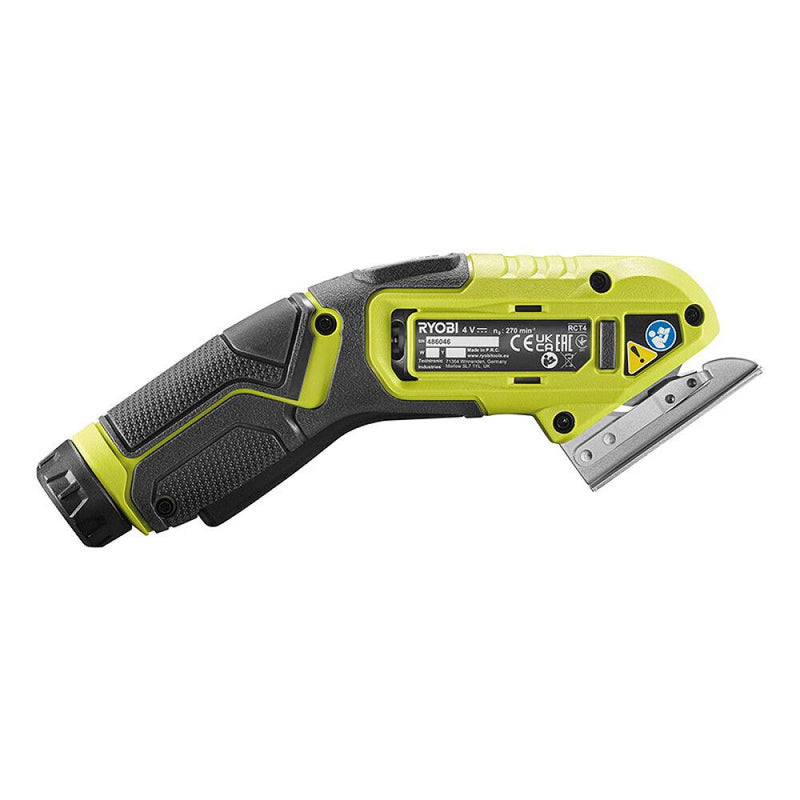 RYOBI electric scissors for cardboard, fabric, leather, carpets, and plastics