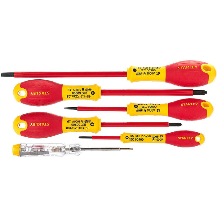 Stanley Red Insulated Screwdriver Tool Sets, 0-65-443