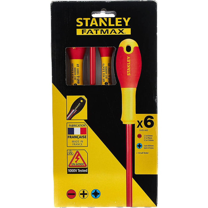 Stanley Red Insulated Screwdriver Tool Sets, 0-65-443