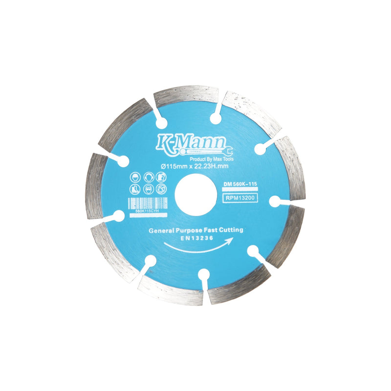 Diamond Blade 4.5" Segmented Blade MAX GERMANY