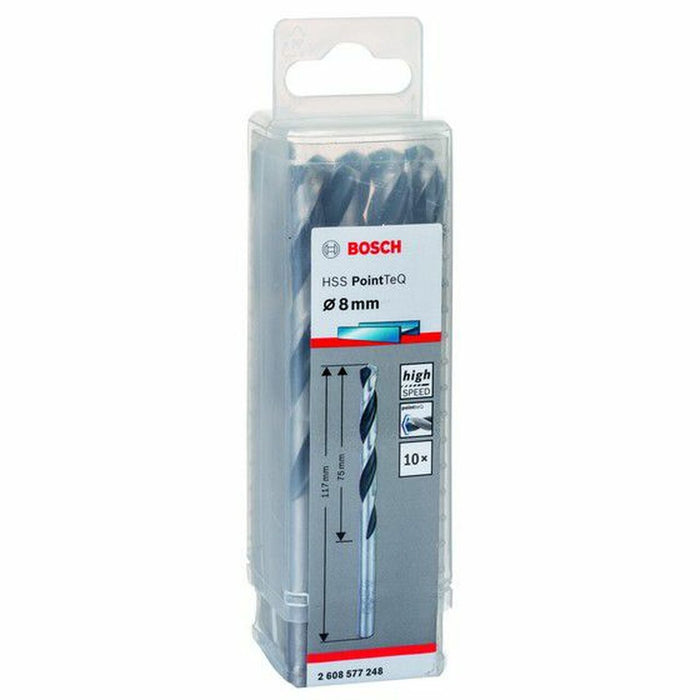 Bosch Metal drill bit HSS PointeQ 8 mm (10pcs)