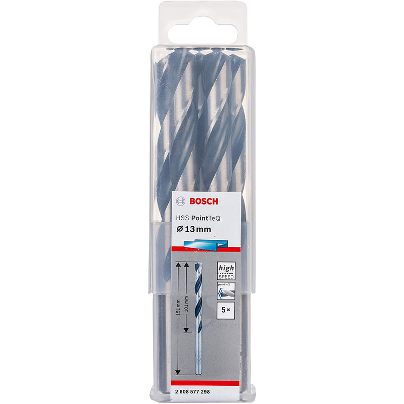 Bosch Metal drill bit HSS PointTeQ 13 mm (5 pcs)