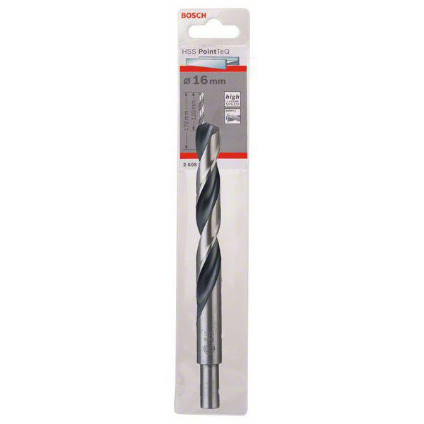 Bosch 16mm x 120mm PointTeQ HSS Reduced Shank Drill Bit for Metal