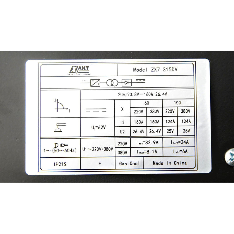 WELDING MACHINE WITH FULL ACCESSORIES 160AMP/315DV