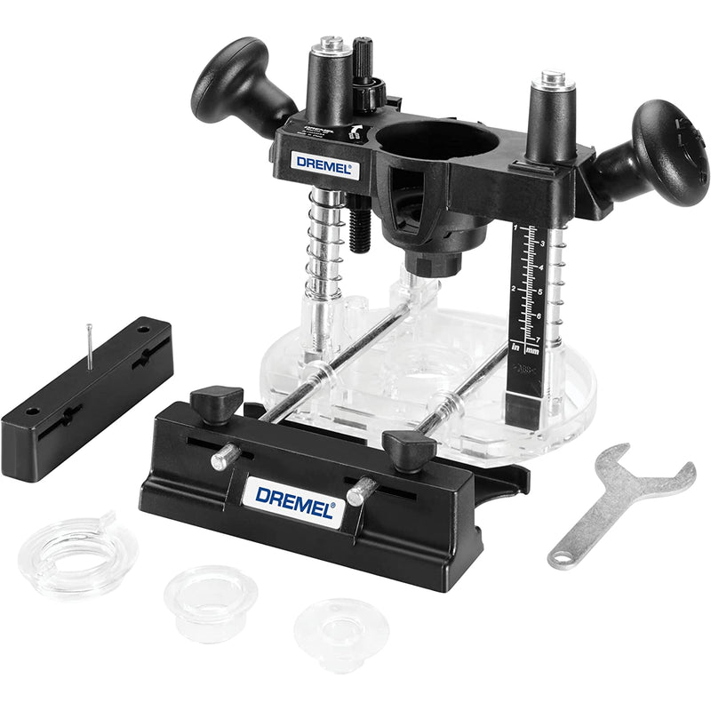 Dremel 335-01 Rotary Tool Plunge Router Attachment, Compact & Lightweight for Light-Duty Routing Projects, Perfect for Woodworking & Inlay Work