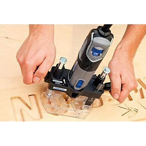 Dremel 335-01 Rotary Tool Plunge Router Attachment, Compact & Lightweight for Light-Duty Routing Projects, Perfect for Woodworking & Inlay Work