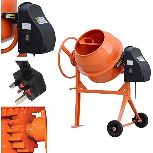 خلاط اسمنت كهرباء 170 لتر 2 كفر احمر 142649170   Electric concrete mixer