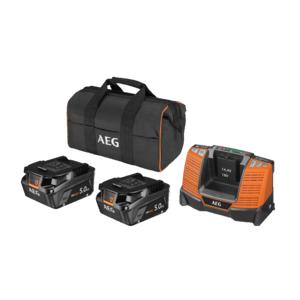 AEG SETLL1850SHD 2 x L1850SHD battery,BL1418 charger, bag
