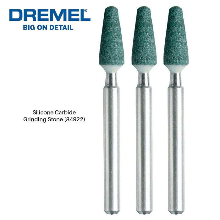 DREMEL sandbox tool with silicone slinging stone of silver carbide 4.8 mm