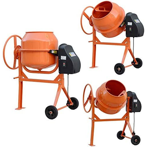 خلاط اسمنت كهرباء 165 لتر 2 كفر برتقالي 142649165   Electric concrete mixer