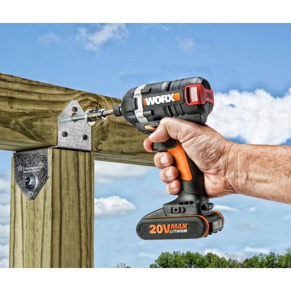 Worx 18V 20V MAX Cordless Brushless Impact Wrench with 2 x 2Ah Battery – WX279