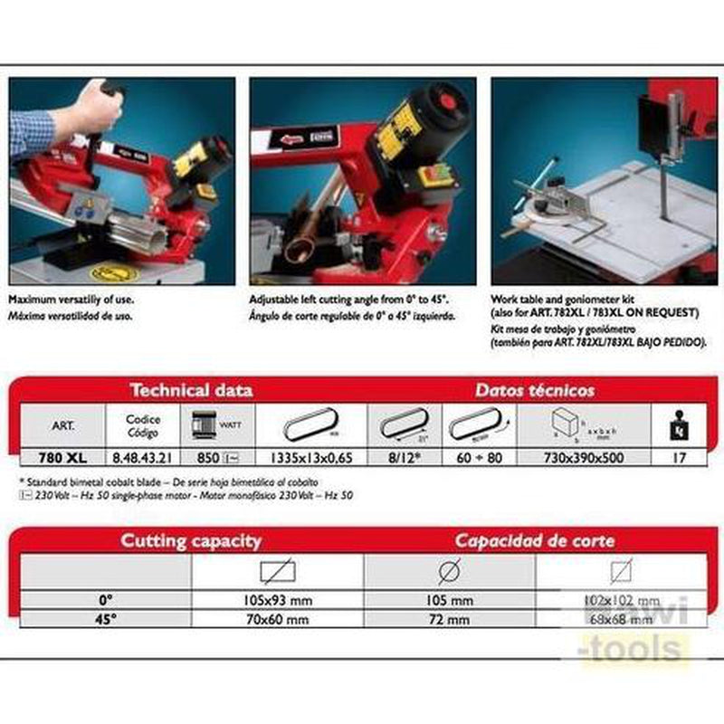 780XL steel band saw femi-Femi-Hawi tools-هاوي عدد