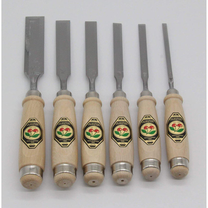 Two Cherries  Firmer Chisel Set with Hornbeam Handles