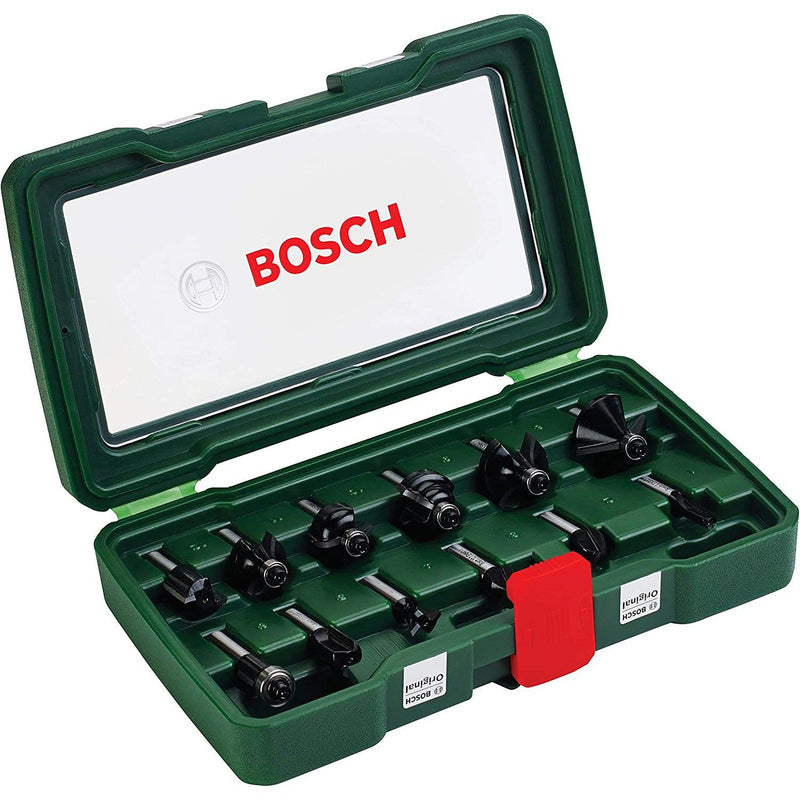 BOSCH ROUTER BIT SET 12 pcs    8mm