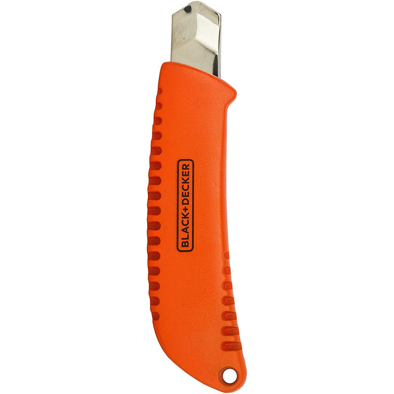Black+Decker 18mm Bimaterial Autolock Snap-Off Retractable Utility Knife,