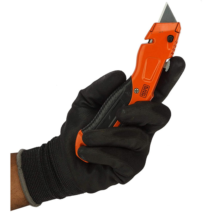 Black+Decker Metal Retractable Utility Knife with 3 Blades