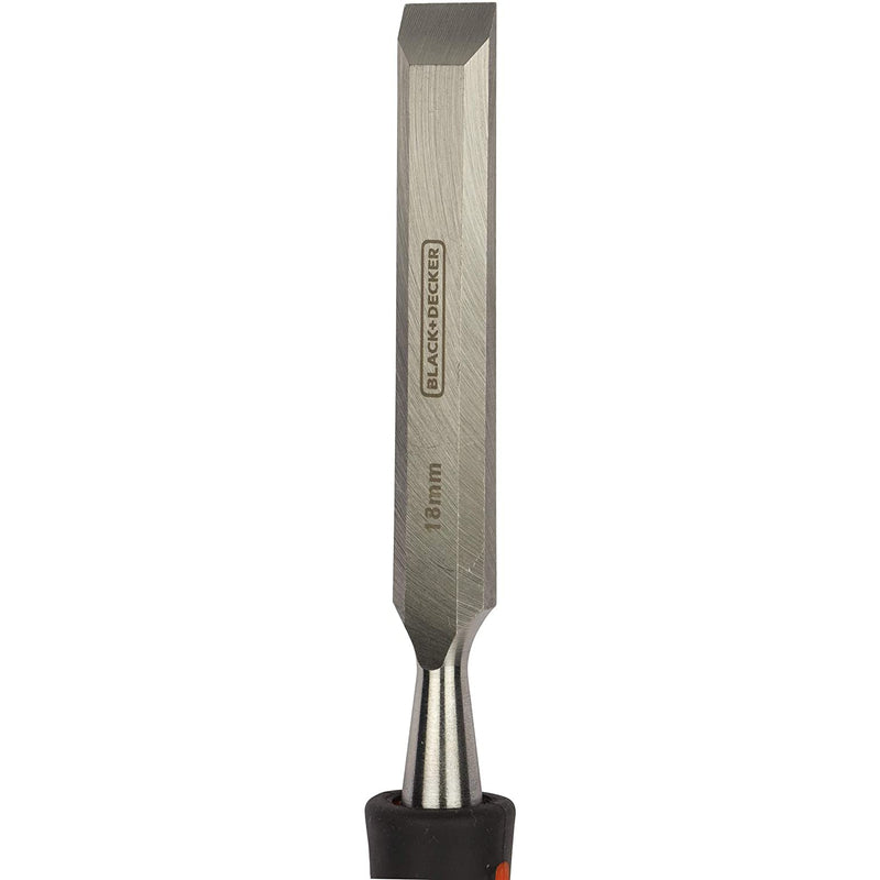 Black+Decker 18mm Bimaterial Steel Wood Chisel