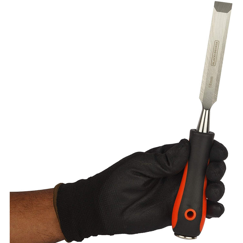 Black+Decker 18mm Bimaterial Steel Wood Chisel