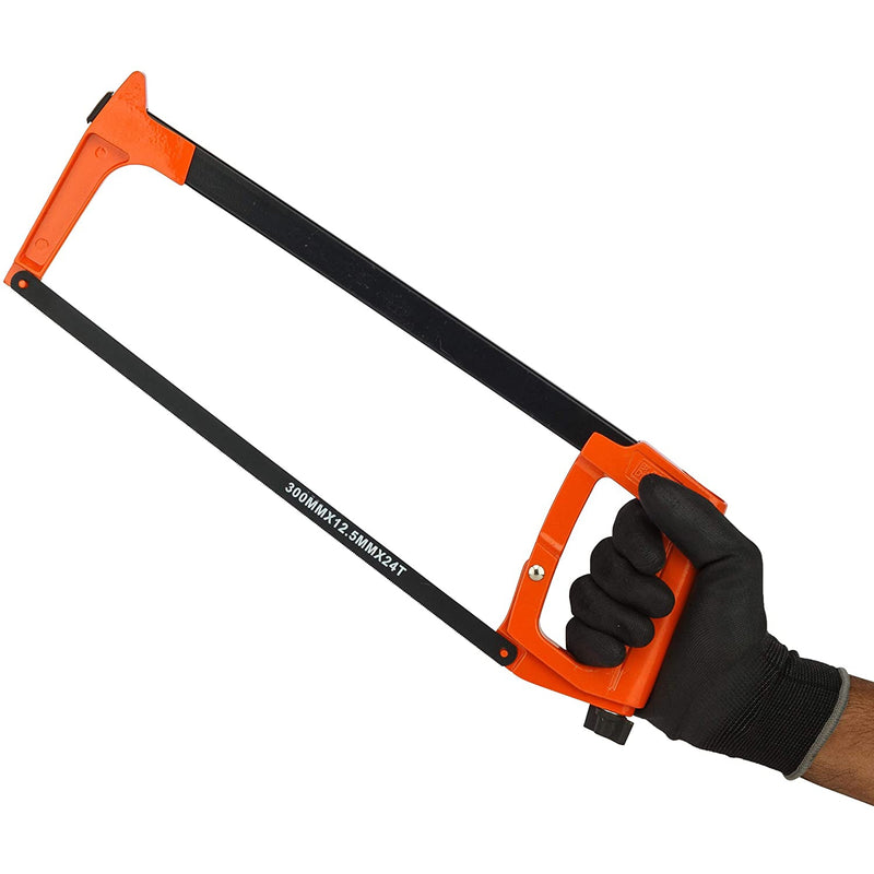 Black+Decker 300mm 45 degree Steel Hacksaw for Metal Cutting