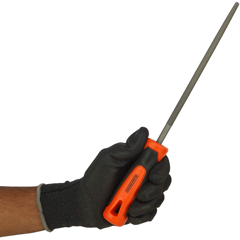 BLACK+DECKER 200mm 2nd Cut Round Steel File With BLACK+DECKER