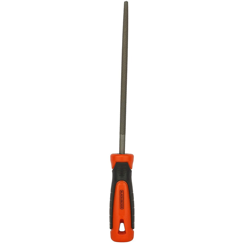 BLACK+DECKER 200mm 2nd Cut Round Steel File With BLACK+DECKER