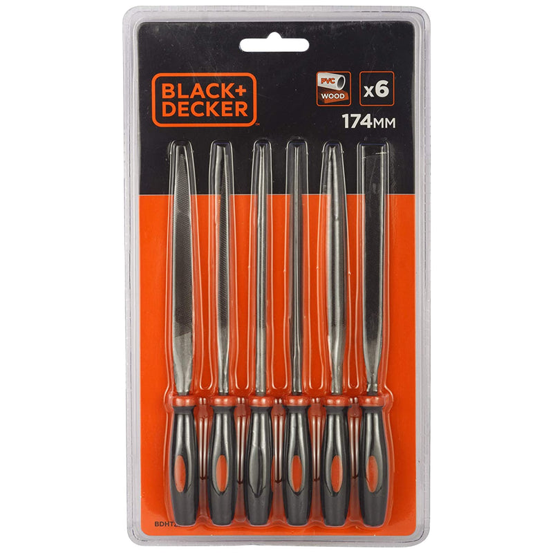 BLACK+DECKER 174mm Steel Needle File Set  ( 6-Pieces)