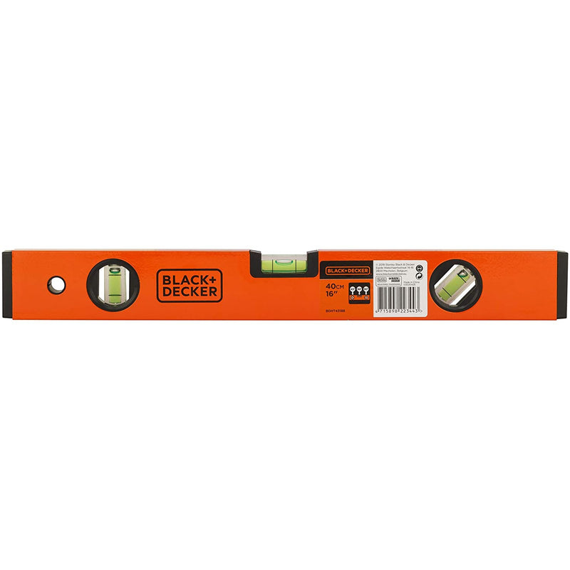 Black+Decker 40cm Aluminium Box Beam Level