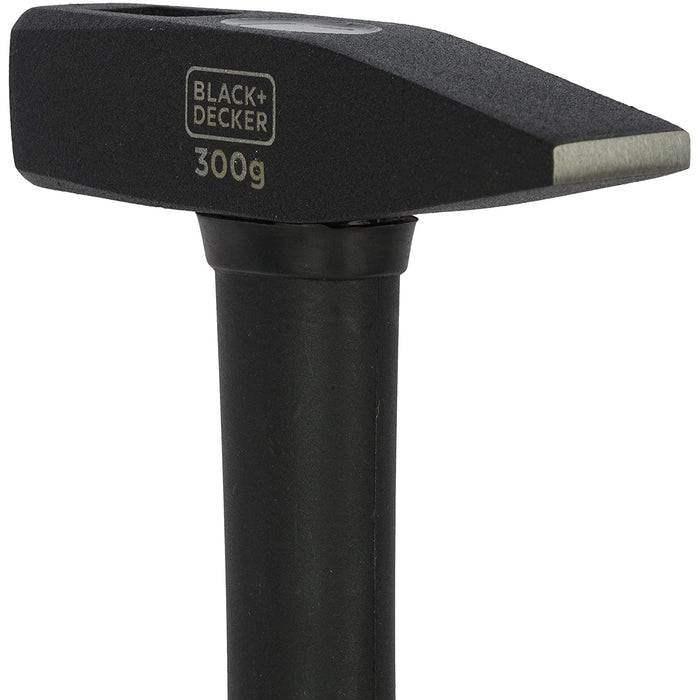 Black+Decker 7 oz. 300g Metal DIN Hammer with Fiberglass Handle