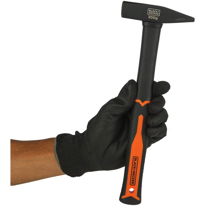 Black+Decker 7 oz. 300g Metal DIN Hammer with Fiberglass Handle
