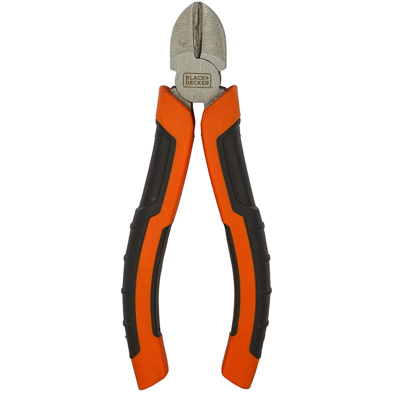 Black+Decker 160mm Bimaterial Steel Diagonal Cutting Pliers