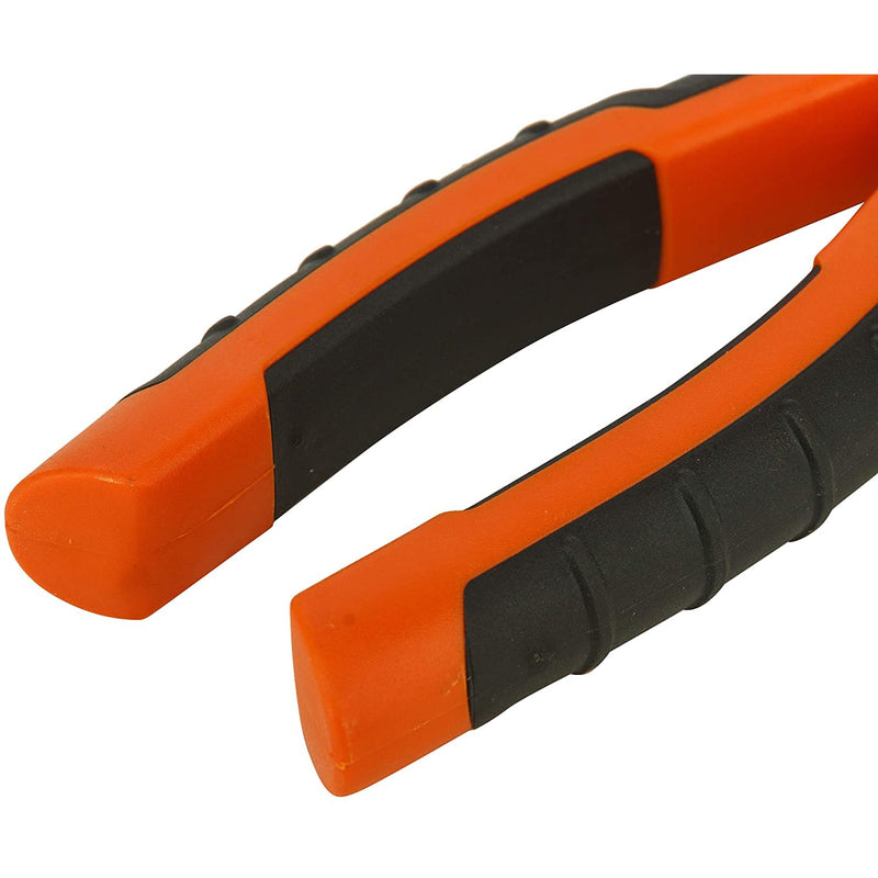 Black+Decker 180mm Bi-Material Steel Combination Pliers with Rubber Grip for Gripping, Twisting, Bending & Cutting Wire/Cable,