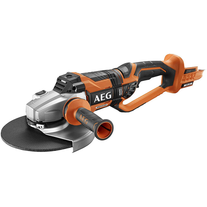 AEG BEWS18-230BL-0 Cordless Angle Grinder 18 V with 230 mm Disc Diameter with Overload Protection (without battery and charger)
