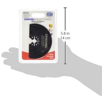 Dremel MM450 Multi-Max Half Moon Oscillating Saw Blade- Oscillating Tool Accessory- Perfect for Cutting Wood and Drywall- Universal Quick-Fit , Black