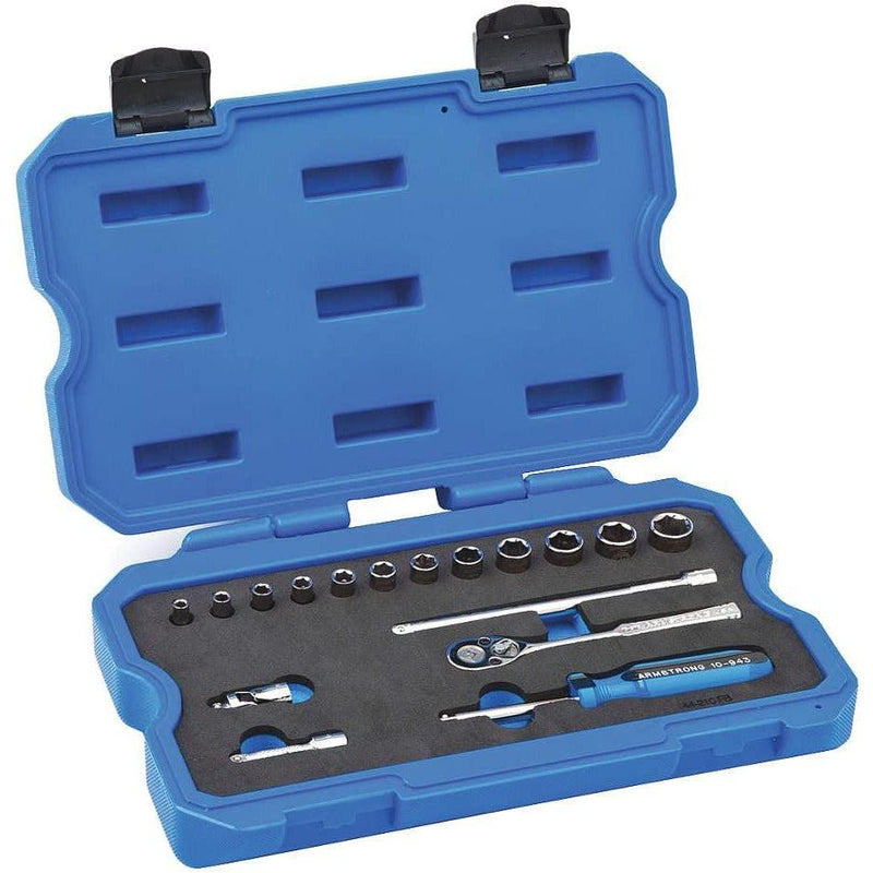 SOCKET SET 1/4'' 17 PCS