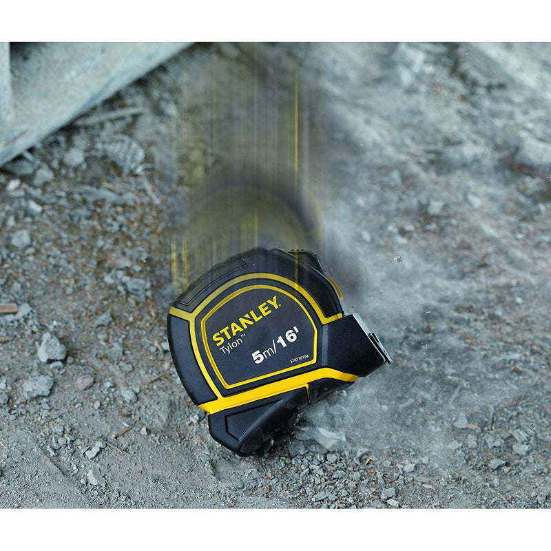 Stanley Tylon Short Tape Measure 5m/16' x 19mm, Yellow/Black - STHT36194