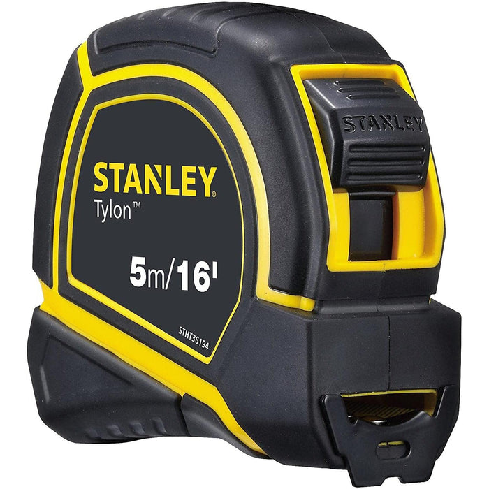 Stanley Tylon Short Tape Measure 5m/16' x 19mm, Yellow/Black - STHT36194