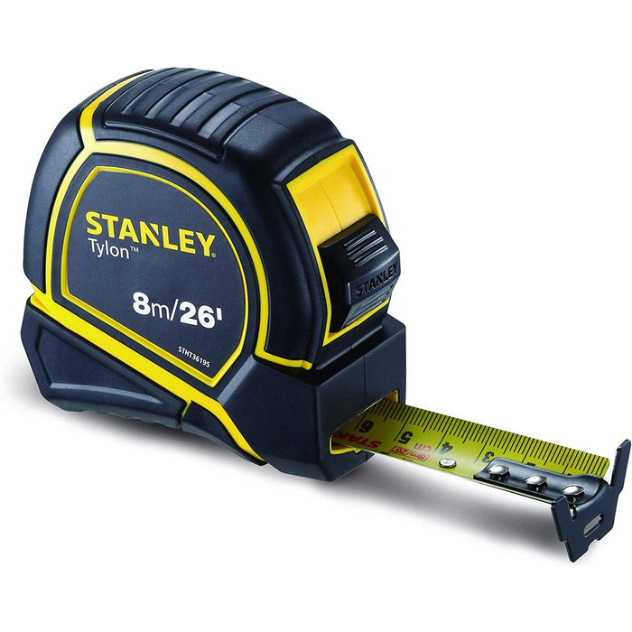 Stanley Tylon Short Tape Measure 8m/26' x 25mm, Yellow/Black - STHT36195