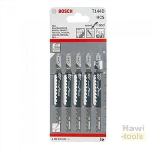BOSCH T144D BOSCH Jigsaw Blades 100mm 5 PC-BOSCH-Hawi tools-هاوي عدد