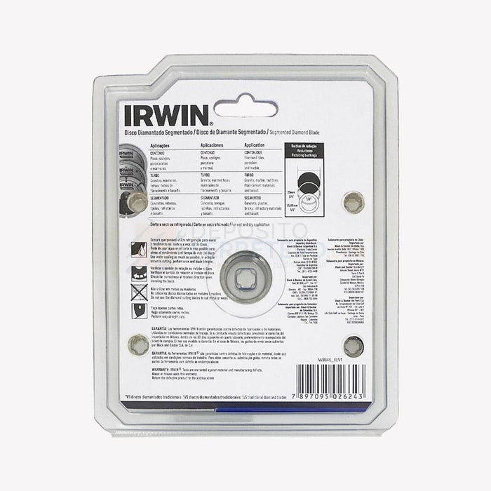 IRWIN 115 x 22.23 mm Segmented Diamond Disc