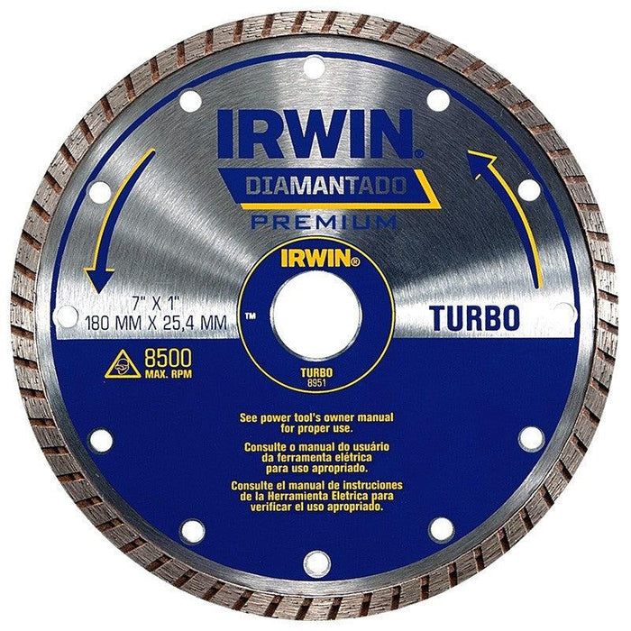 IRWIN, ( 10505927 ) Diamond disc TURBO 180 /22,2 mm,
