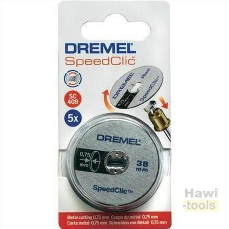 Dremel 2615S409JB SC409 EZ SpeedClic Thin Cutting Wheels - 5 Pack ديسك قص حديد 5 قطع-DREMEL-Hawi tools-هاوي عدد