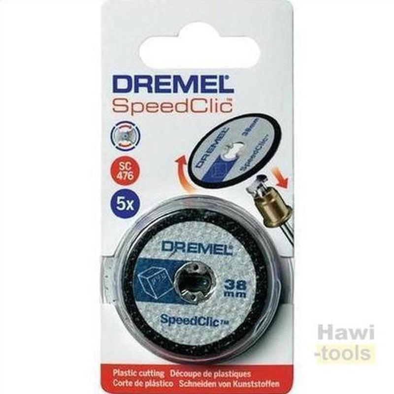 Dremel 2615S476JB Plastic Cutting Wheels 5 Pack ديسك قص بلاستيك 5 قطع-DREMEL-Hawi tools-هاوي عدد