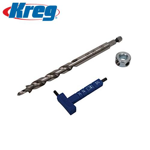 Kreg Easy-Set Drill Bit W/Stop Collar & Gauge/Hex Wrench-kreg Tool-Hawi tools-هاوي عدد