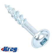 KREG ZINC POCKET HOLE SCREWS 25MM 1.00" #8 COARSE THREAD MX LOC-kreg Tool-Hawi tools-هاوي عدد